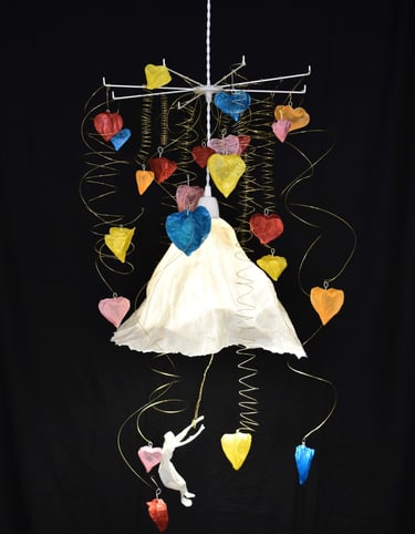 suspension papier parapluie