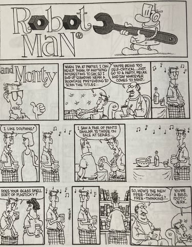Robotman Comic Strip: Monty Needs Help