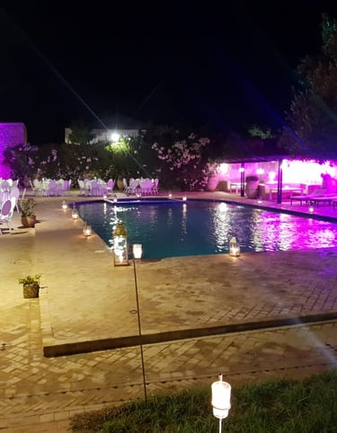 a pool with a pool and a pool in the background