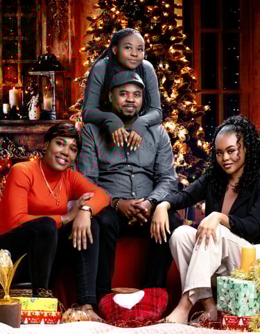 Christmas family photo