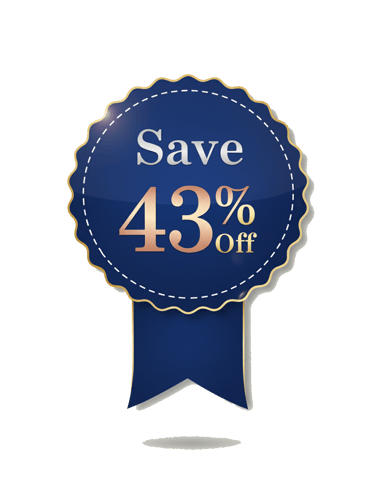 Save 43% Off