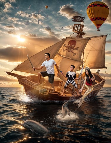 familia pirata fotografia creativa cochabamba bolivia 