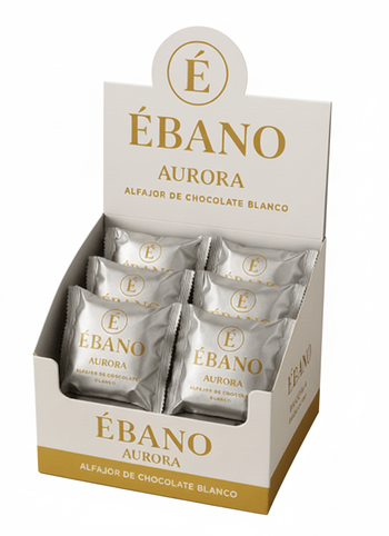 Caja Alfajores Aurora Blancos