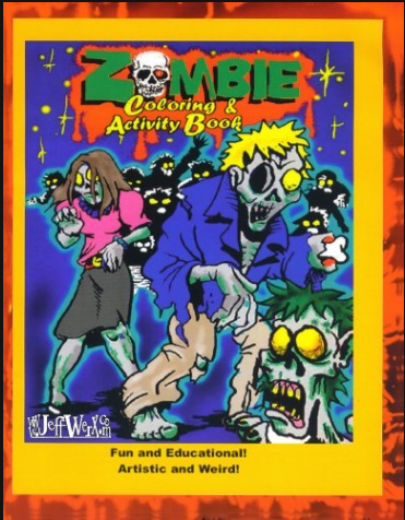 ZOMBIE COLORING & ACTIVITY BOOK book cover, J. Freels