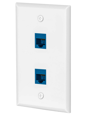 Cat 5 and 6 internet jacks