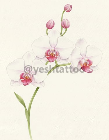 Tatuaje flores lilas