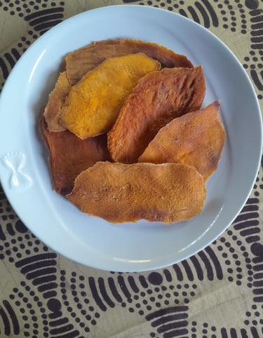 Mangue séchée gros plan