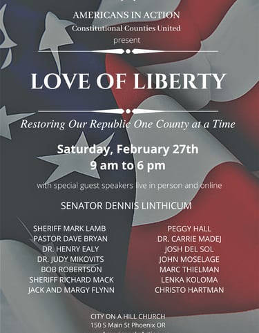 Love of Liberty Event Feb. 27, 2021