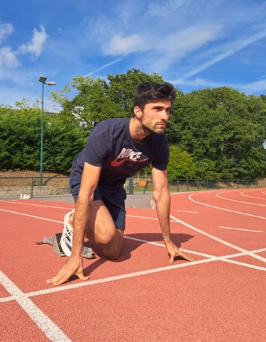 Départ en starting block