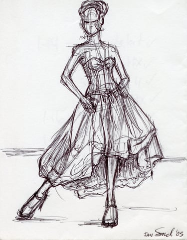 Prom Sway: pen on paper, 2005