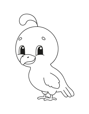 coloriage oiseau
