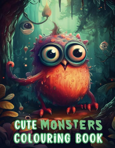 cute monsters coloring book