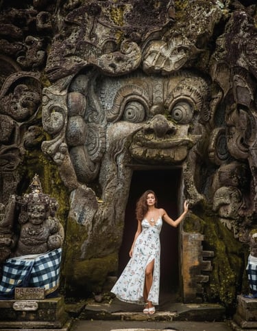 One of Bali hidden ancient temple