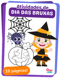 Atividade infantil para imprimir grátis de Halloween Dia das Bruxas