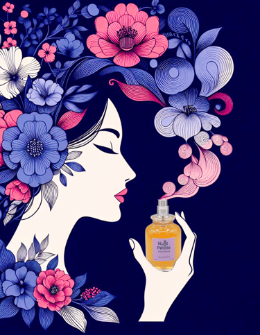 parfum jasmin iris violette cuir soyeux
