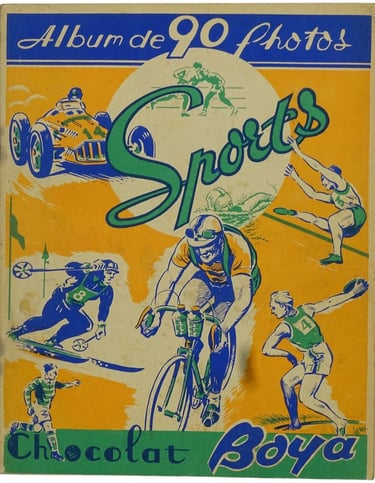 1950-51 Chocolat Boya Sports Album 90 Card Set fro France