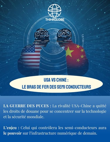 USA vs Chine :  semi-conducteurs, géopolitique 