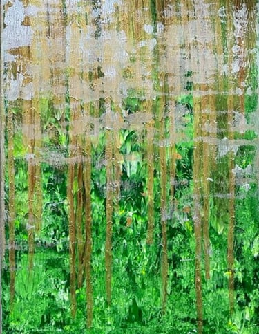Forest - Tableau art abstrait - art contemporain - acrylique sur toile