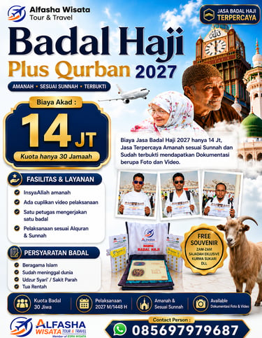 biaya badal haji plus qurban 2027 alfasha wisata