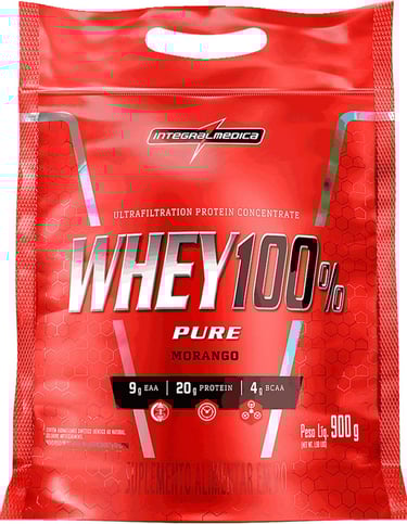 Pote de Whey Integralmedica 100% Pure: sabor e nutrição para o pós-treino