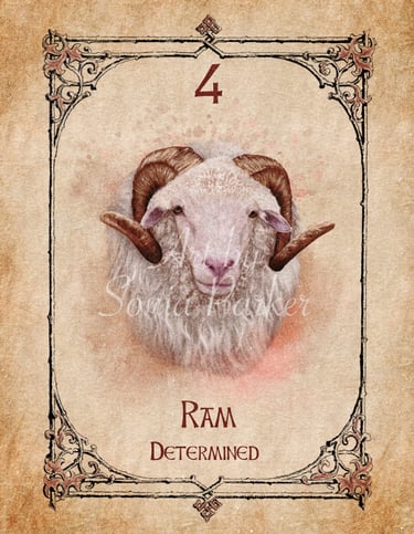 Ram card from the animal spirit oracle deck