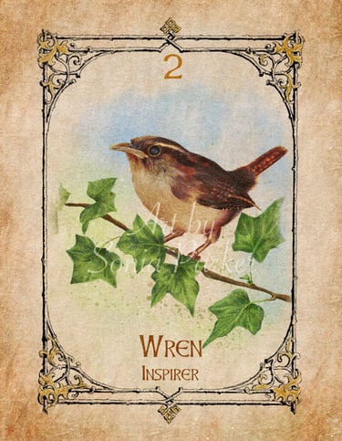 Wren, a card from the animal spirit oracle deck