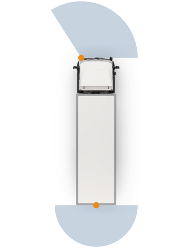 Priekinės ir galinės vaizdo kameros