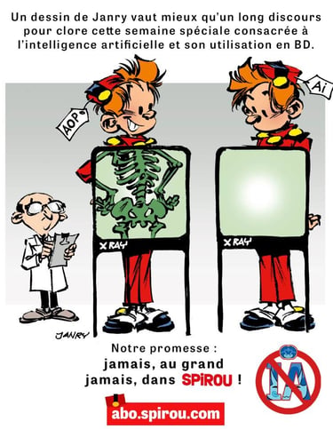 Spirou s'affiche anti IA