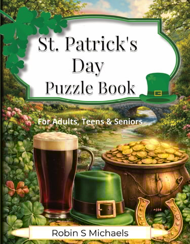 Adult Word Search, Sudoku, and Maze themed Activity Book