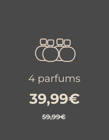 4 parfums pour 39.99€