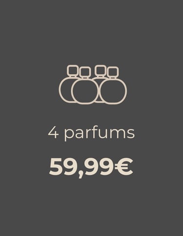 4 parfums 59.99€