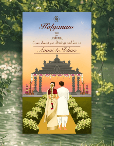 a greeting card with a picture of a woman in a bed