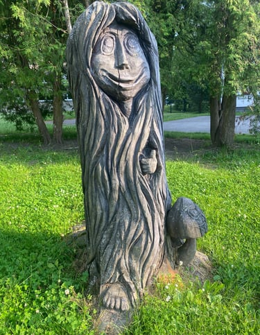 Estonie - statue de Poku à Loksa