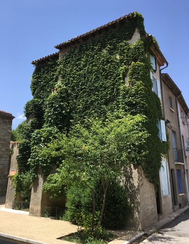 Holiday rental exterior in Quillan Aude Valley street view