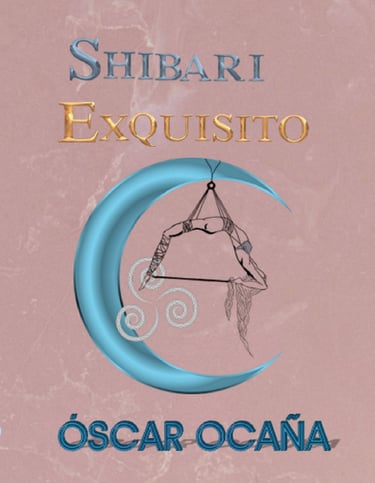 Portada del libro de ilustraciones BDSM 'Shibari Exquisito' de Óscar Ocaña Parrón, art tatto