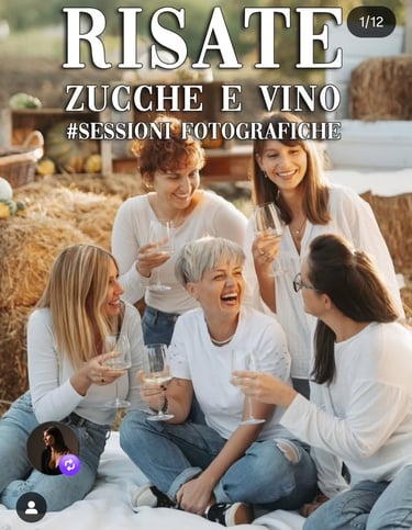 vineyard photo shooting autumn pumpkin wine frieds family
