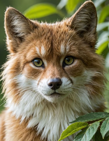 A small furry animal in a bush