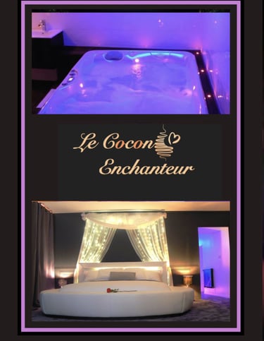 love room à coté de vannes avec secret room et balnéo jacuzzi privatif