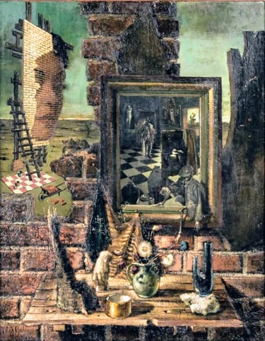 Tableau de René Hansoul "L'Atelier"