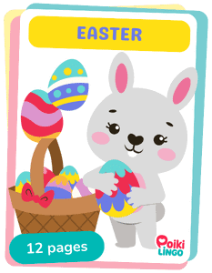 FREE Easter kids printable worksheet with learning activities for preschoolers