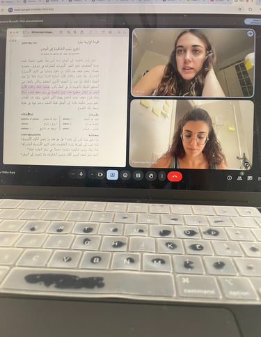 Online language coaching session improving fluency and communication skills
