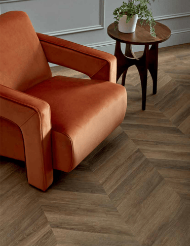 Chevron vinilinės grindys