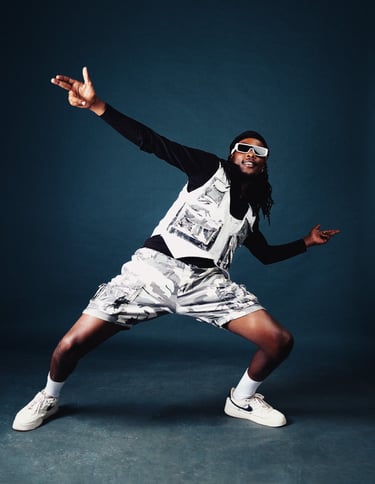 Dancehall teacher at TheOne Studios Nairobi, Junia posing 