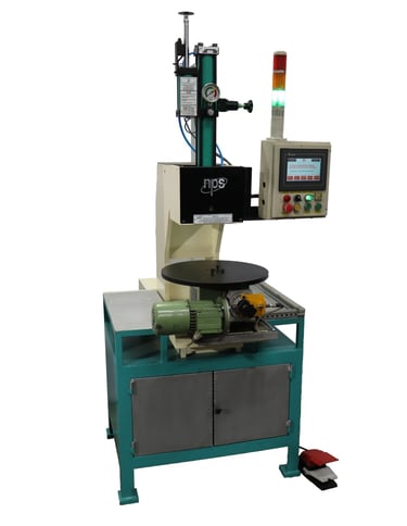 Custom automated hydro pneumatic press machine as per clients requirements manufractured by national pnuematic systems
