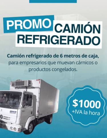 promo camión refrigerado para fletes o repartos