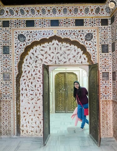 Step into Phool Mahal, where the walls still bloom with royalty, Junagarh Fort, Bikaner