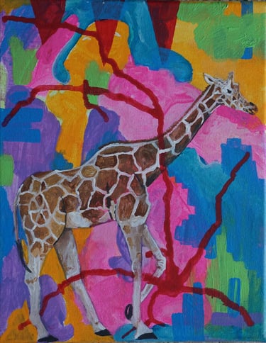Kevo 2024 Painting/canvas/Perseverance Imperceptible sereis/acrylic/girafa