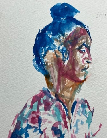 Watercolour: From the model 3
