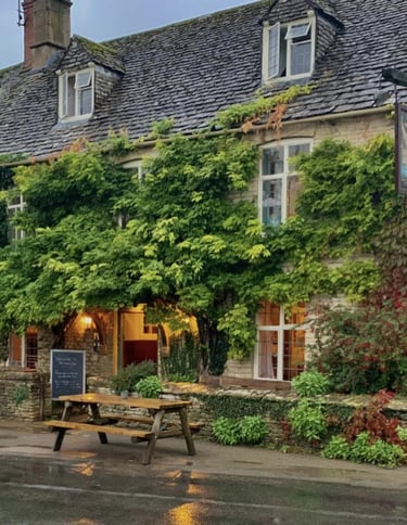 view of a pub in the cotswolds
