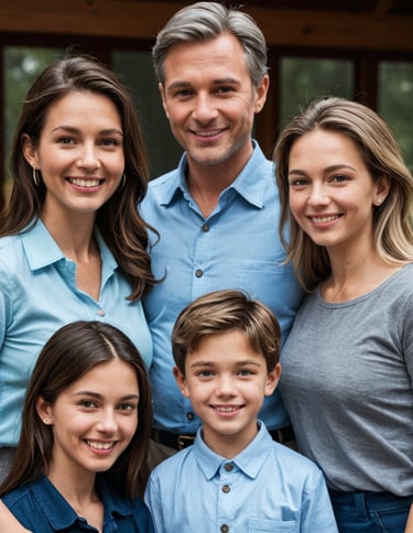 A family picture portrait